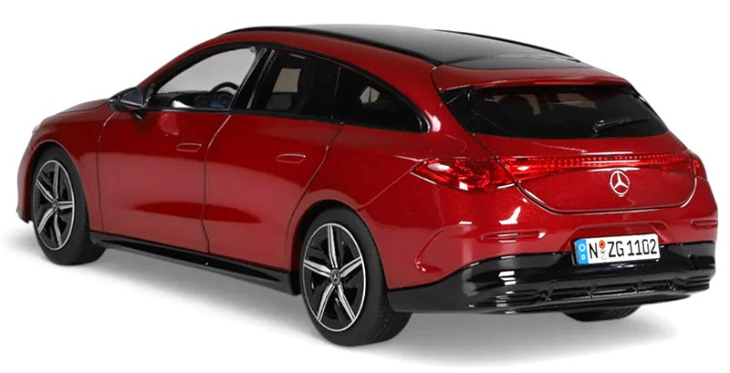 Mercedes-Benz CLA Shooting Brake with EQ Technology patagonia red 1:18 NZG