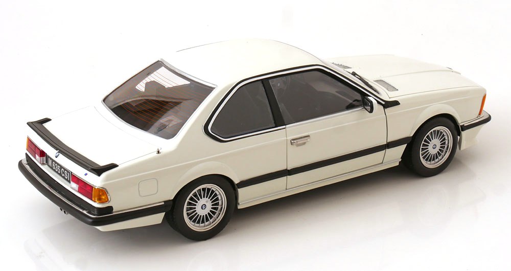 BMW M635 CSI 1987 white with Alpina Rims 1:12 KK Scale