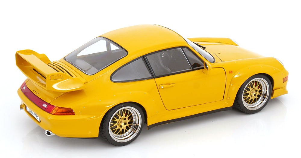 Porsche 911 993 GT2 1996 BBS Rims yellow 1:12 KK Scale