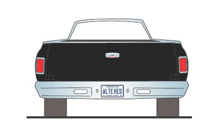 Chevrolet El Camino Customs Cruise 1965 black 1:18 Acme Diecast