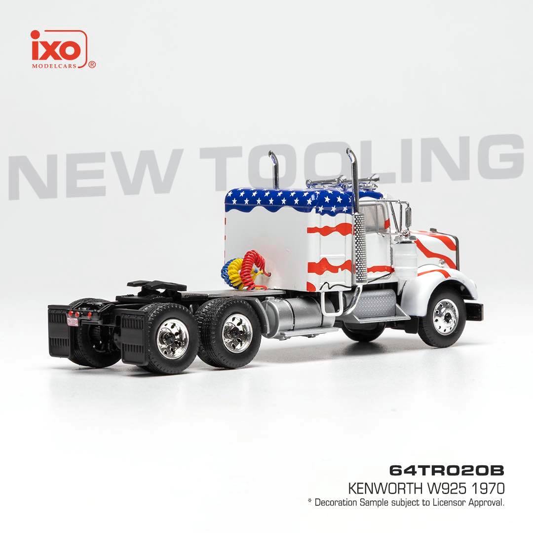 Kenworth W925 1970 white/decor 1:64 Ixo Models