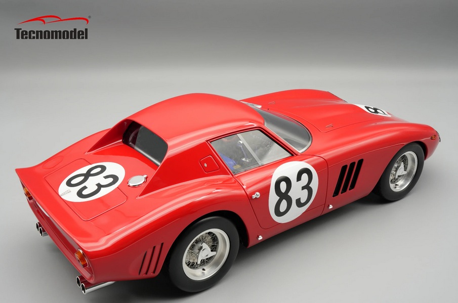 Ferrari 250 GTO 64 3.0L V12 Team SEFAC #83 Parkes/Guichet 2nd 1000KM Nürburgring 1964 1:12 Tecnomodel