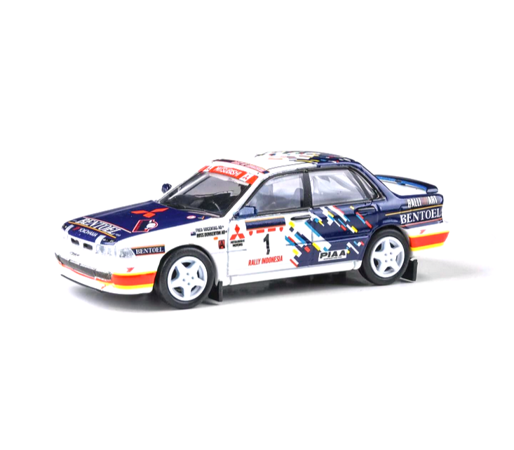 Mitsubishi Galant VR-4 #1 R.Dunkerton/F.Gocentas Rally Indonesia RHD 1993 white/blue 1:64 Para64