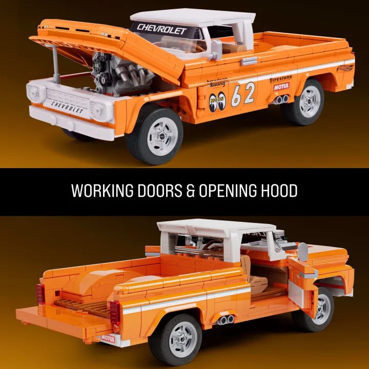 Chevrolet Pick-up Hot Wheels *Elite Series* 1962 orange/white 1:16 Hot Wheels Brick Shop