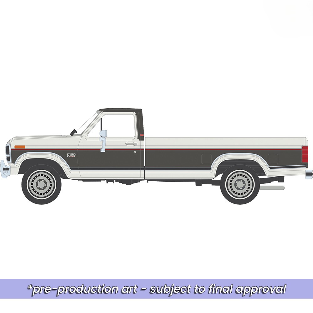 Ford F-150 XLT Lariat Long Bed Styleside 4x2 - Combination 1986 Tu-Tone colonial/dark grey metallic 1:64 Ixo America