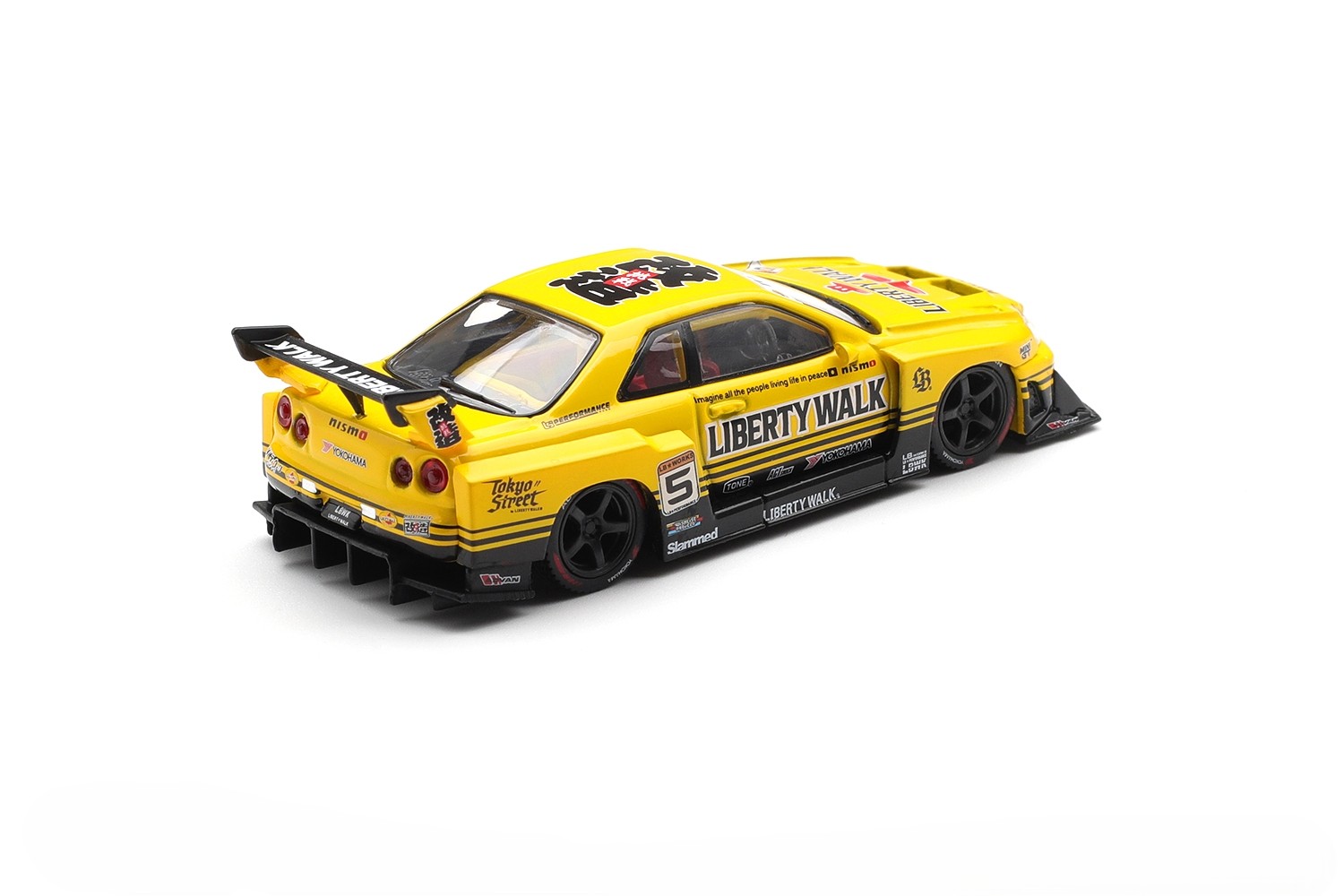 Nissan GT-R (R34) Skyline LB Super Silhouette 2025 sport yellow 1:64 Mini GT