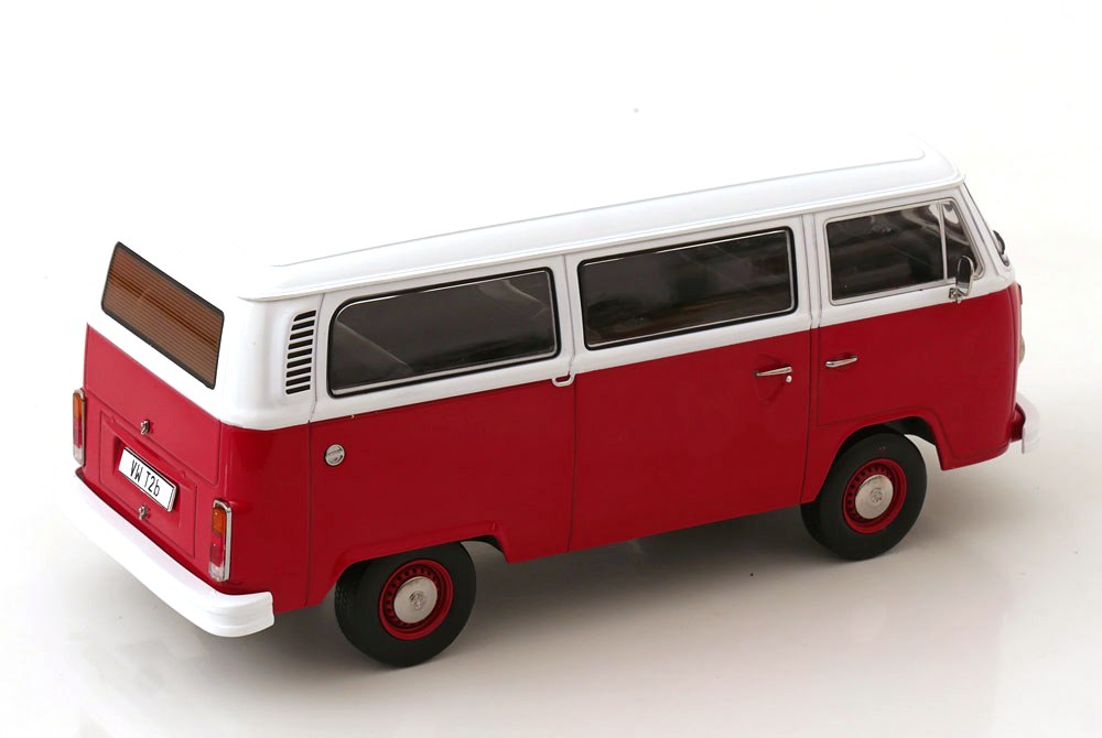 Volkswagen T2b Bus 1972 red/white 1:18 KK Scale