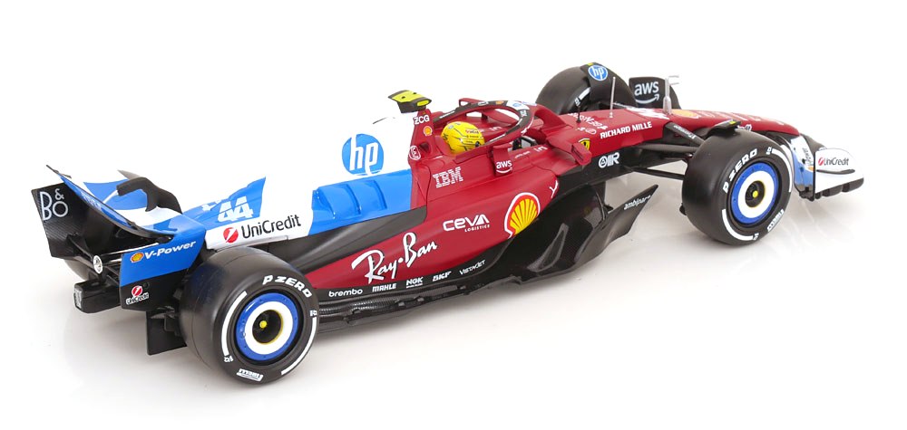 Ferrari F1 SF-25 Scuderia Ferrari #44 L.Hamilton Miami GP 2025 with Showcase 1:18 Bburago