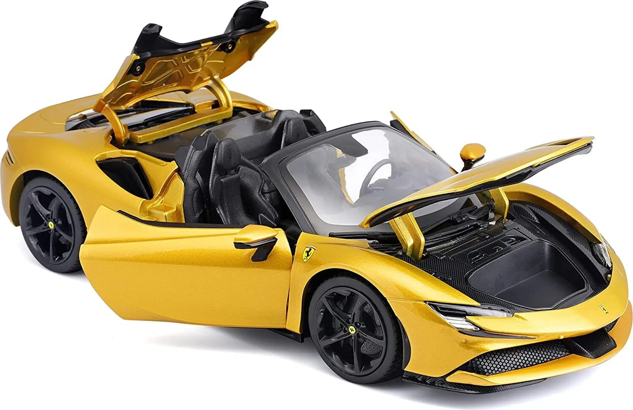 Ferrari SF90 Spider 2019 yellow 1:18 Bburago