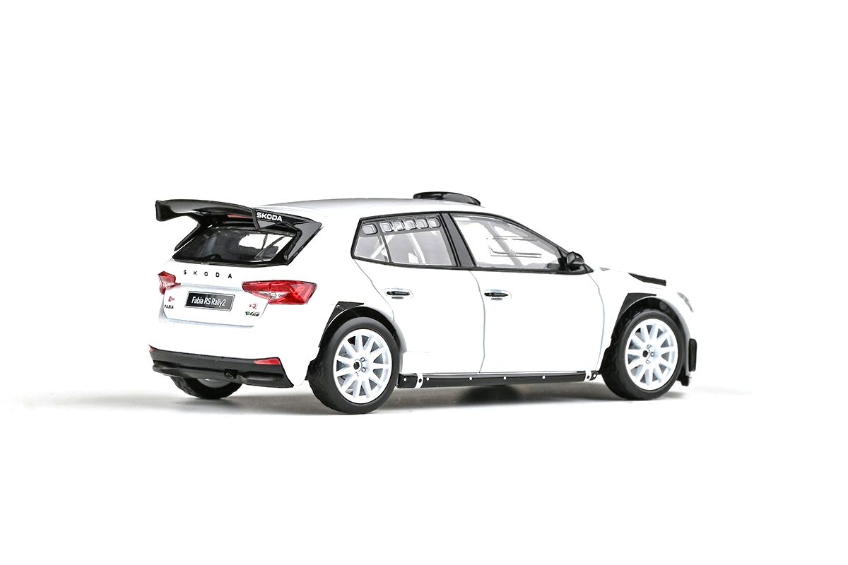 Škoda Fabia IV RS Rally2 2022 bílá 1:43 Abrex