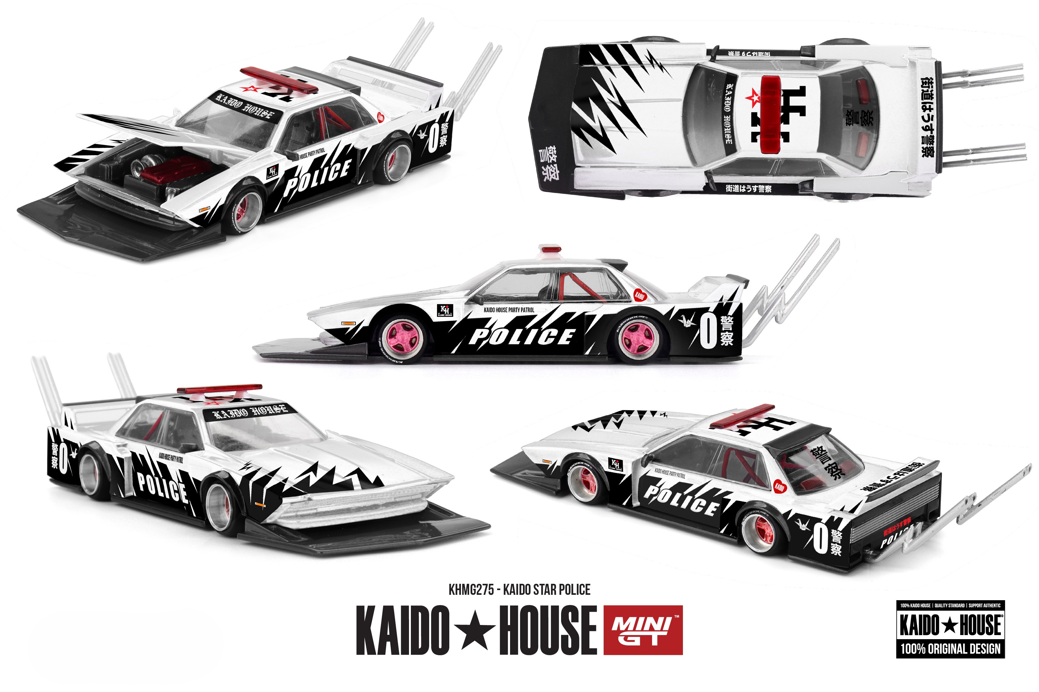 Kaido Star Police 1985 black/white 1:64 Mini GT