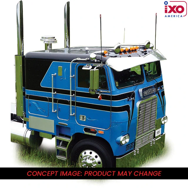 IXO 1/43 - Freightliner FLA 1993, Camion Blanc Et Vert, Miniature Neuve