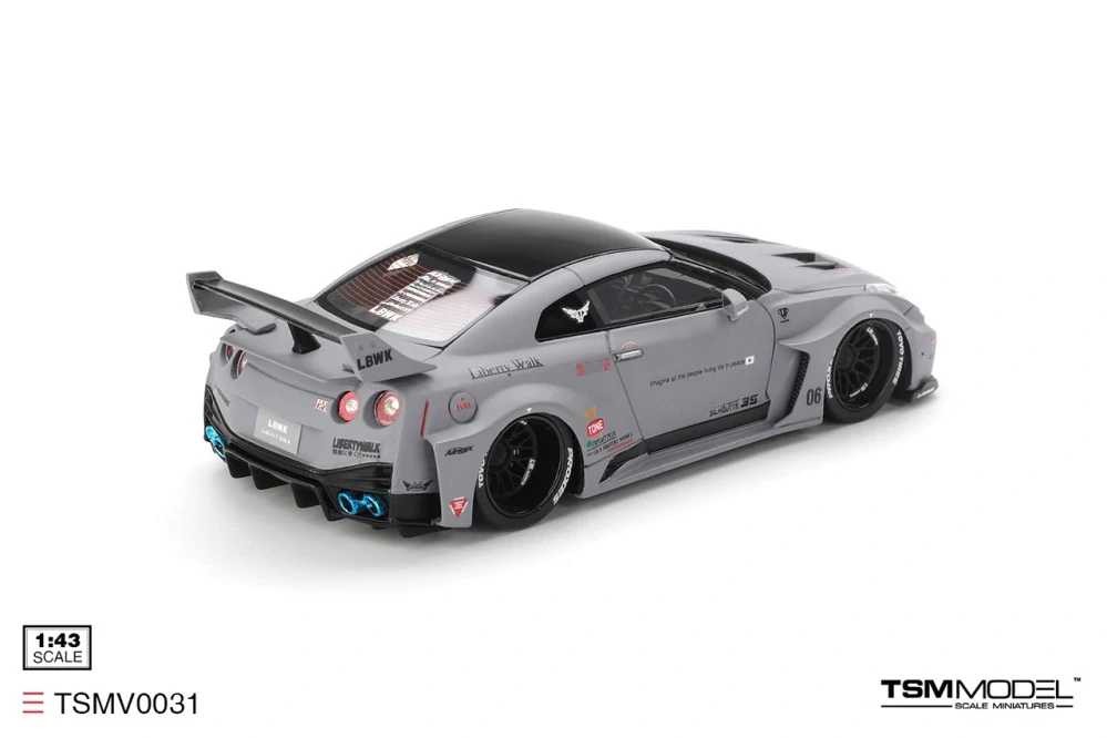 Nissan GTR R35 LB-Super Silhouette VER1 2025 matt grey 1:43 TSM Model