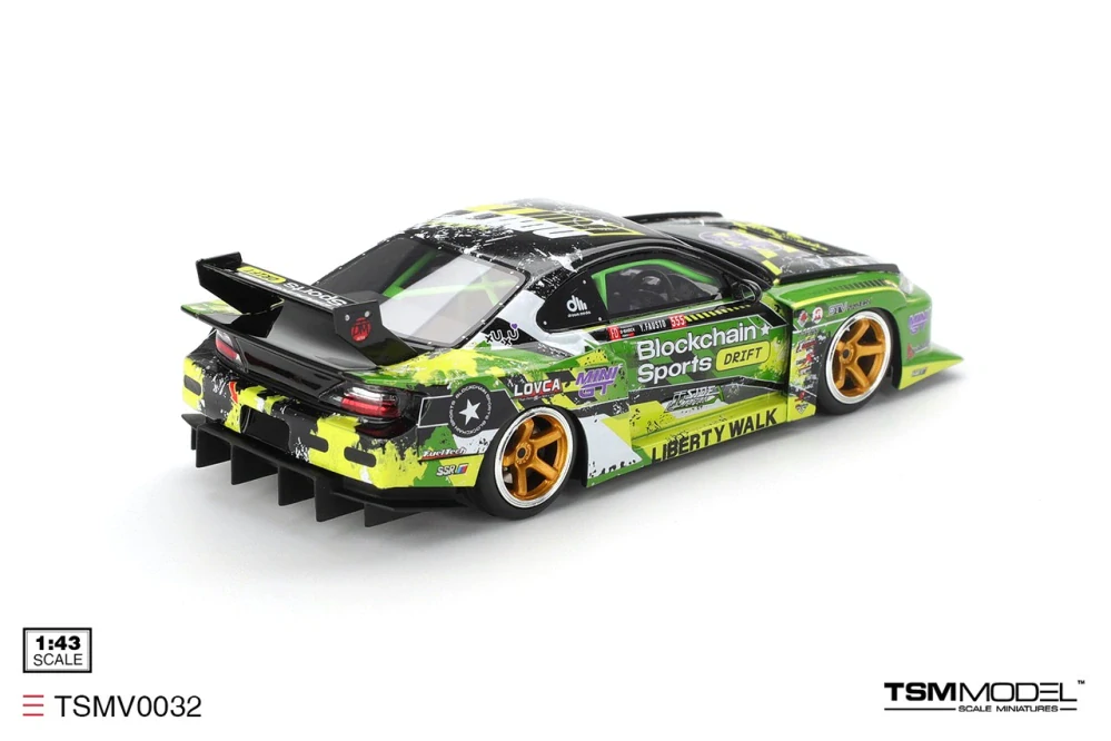 Nissan Silvia S15 LB-Super Silhouette #555 V2 Formula Drift Japan 2024 1:43 TSM Model