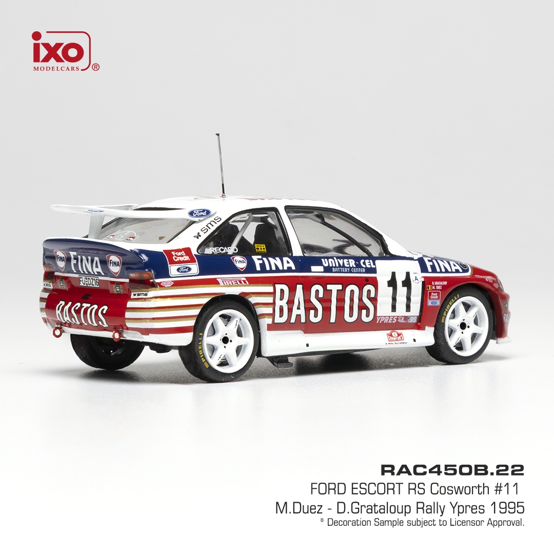 Ford Escort RS Cosworth #11 Duez/Grataloup Rally Ypres 1995 1:43 Ixo Models