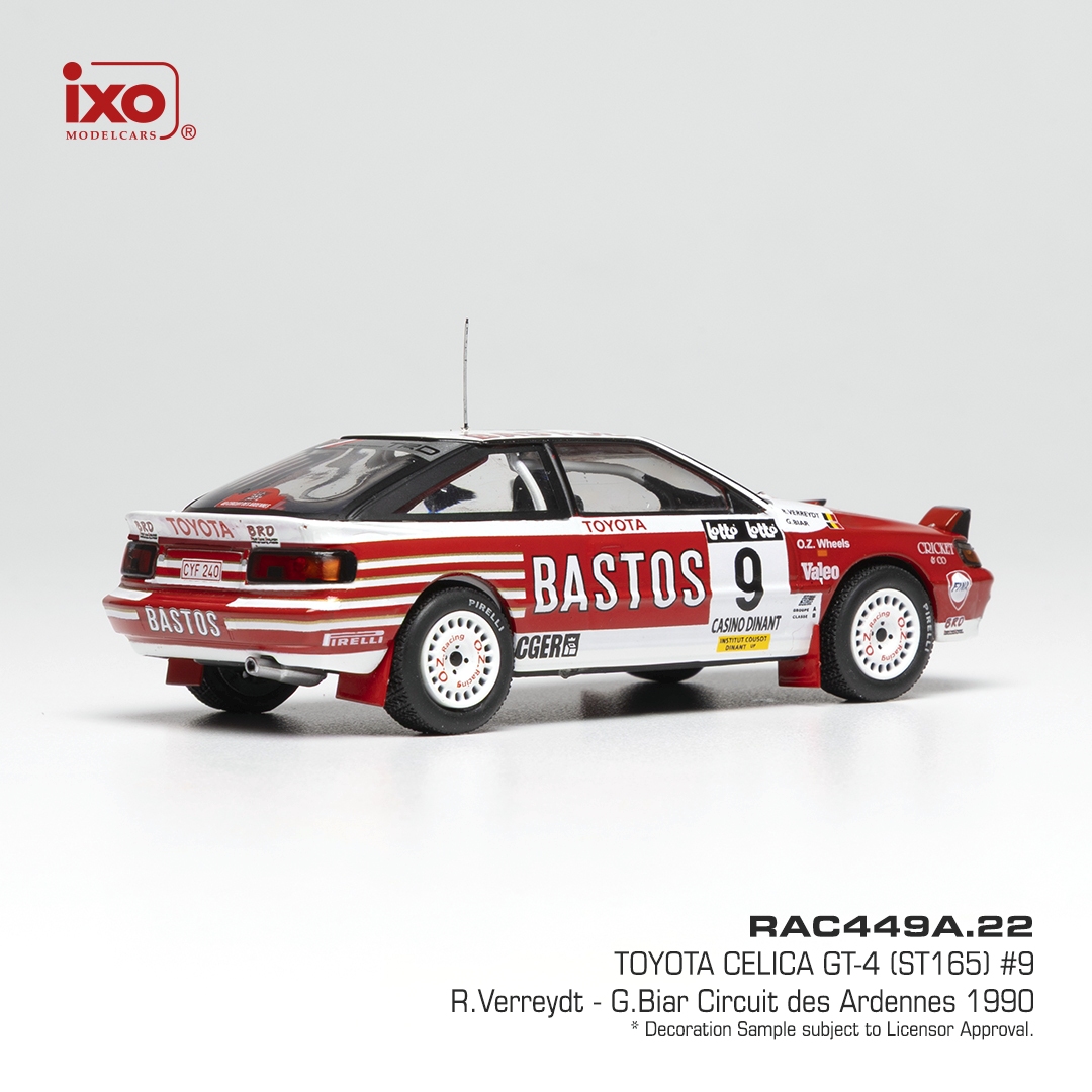 Toyota Celica GT-4 ST165 #9 Verreydt/Biar Circuit des Ardennes 1990 1:43 Ixo Models