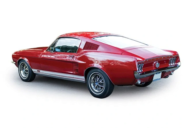 Ford Mustang GTA Fastback 1967 candyapple red 1:64 Ixo America