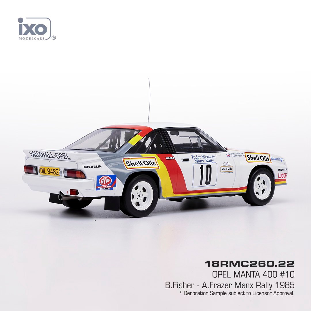 Opel Manta B 400 #10 Fisher/Frazer Rallye Manx 1985 1:18 Ixo Models