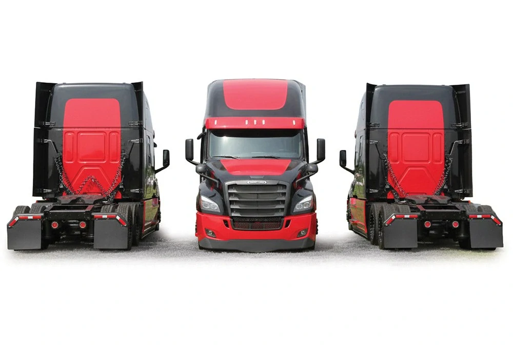 Freightliner Cascadia 2018 black/red 1:64 Ixo America
