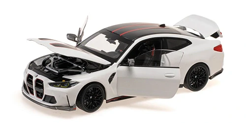 BMW M4 CSL 2022 white 1:18 Minichamps
