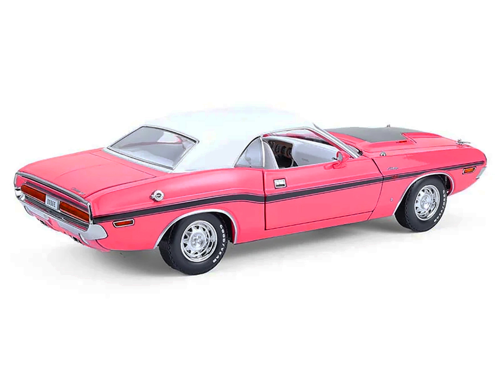 Dodge Challenger R/T Hardtop 440 Six Pack 1970 panther pink/white top/white interior 1:18 GreenLight