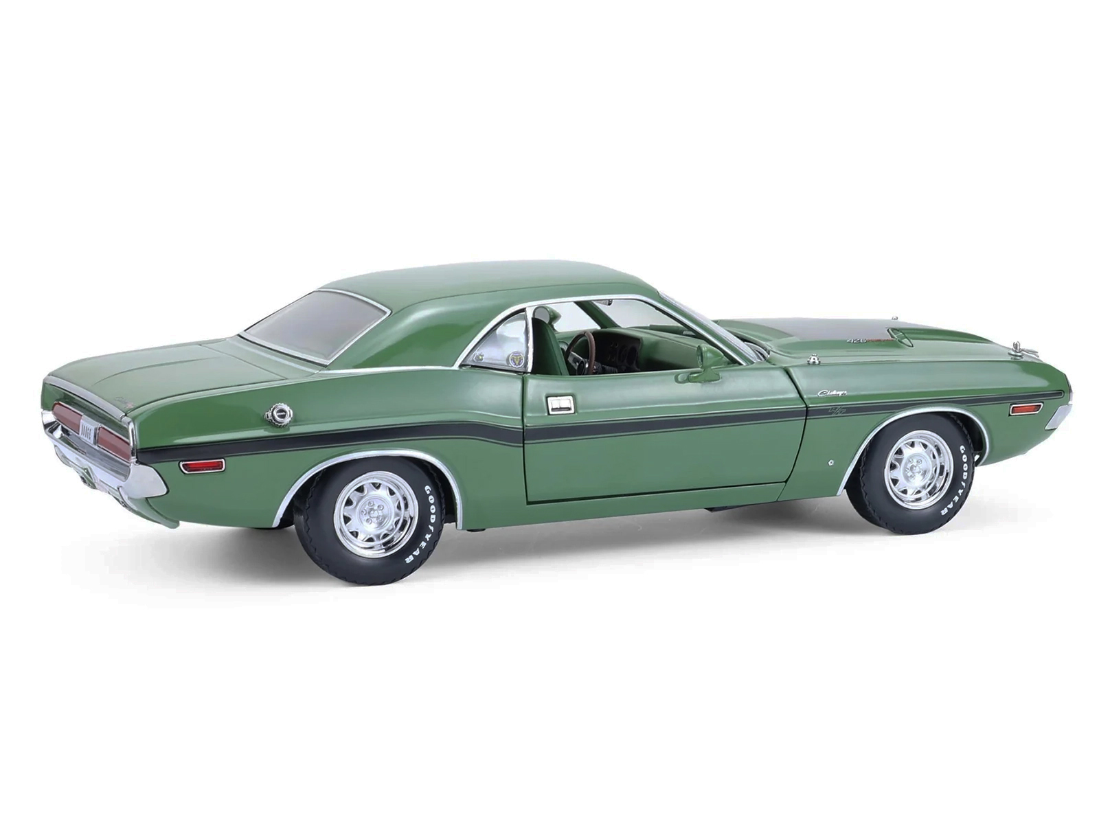 Dodge Challenger R/T Hardtop Hemi *Mr Norm's* 1970 F8 green/green top/green interior 1:18 GreenLight