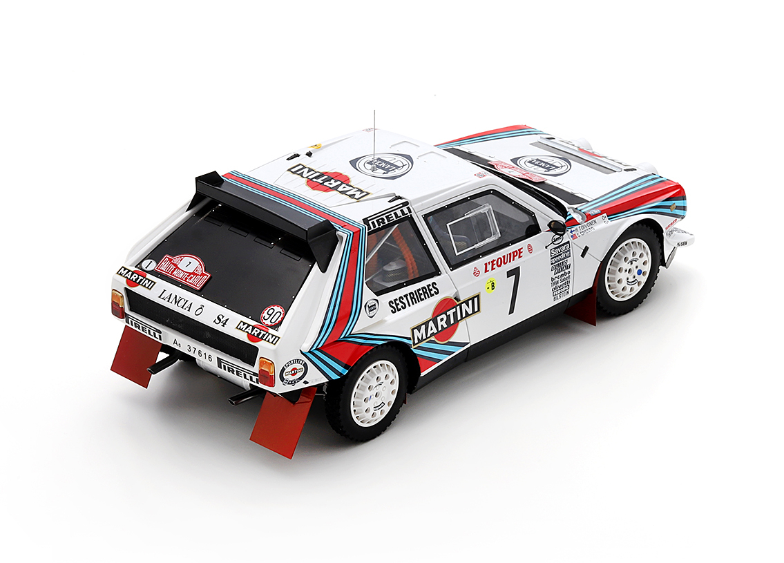 Lancia Delta S4 #7 Toivonen/Cresto Vinner Rallye Monte Carlo 1986 1:18 Spark