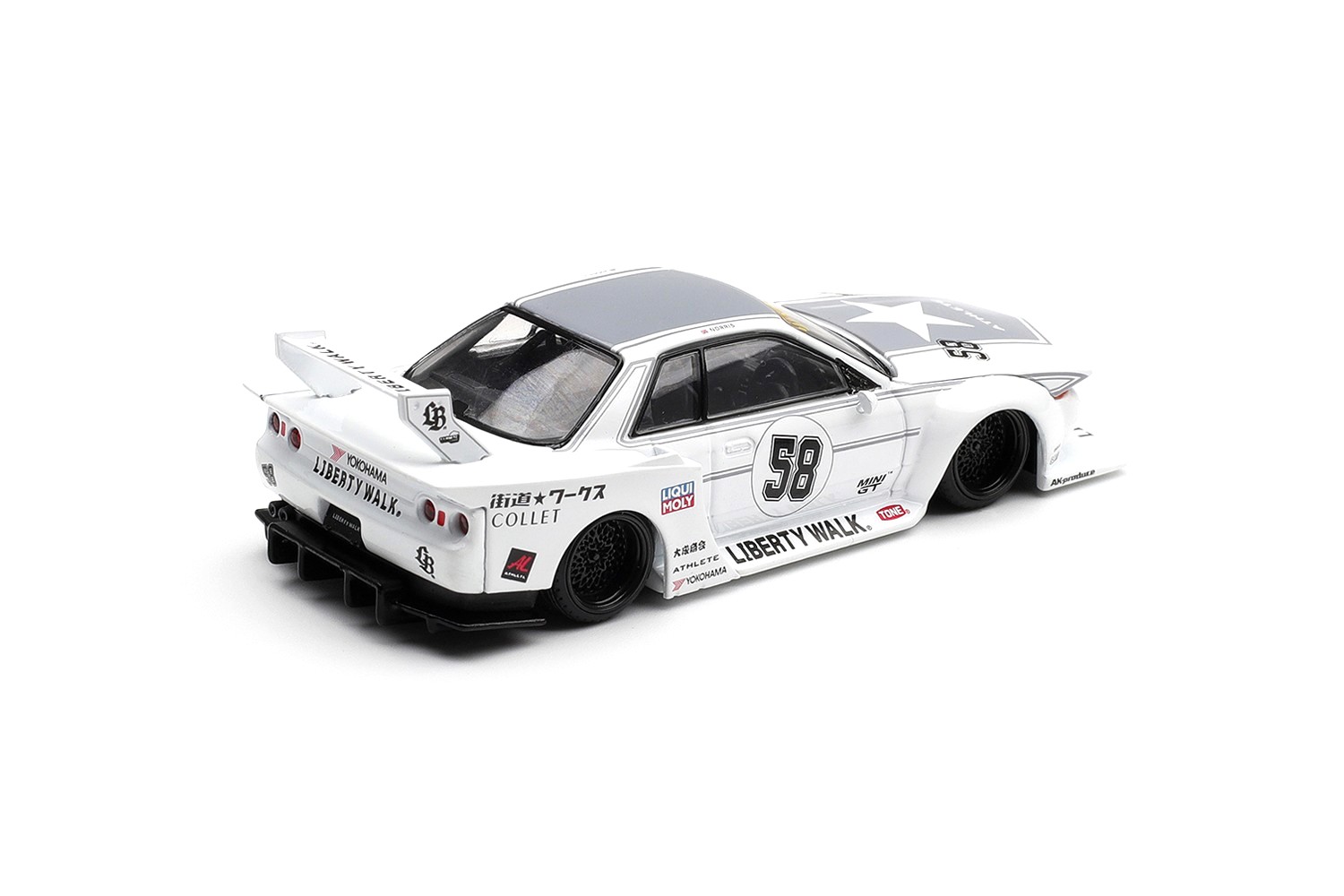 Nissan GTR (R32) LB-Kaido Works TAS 2025 1:64 Mini GT