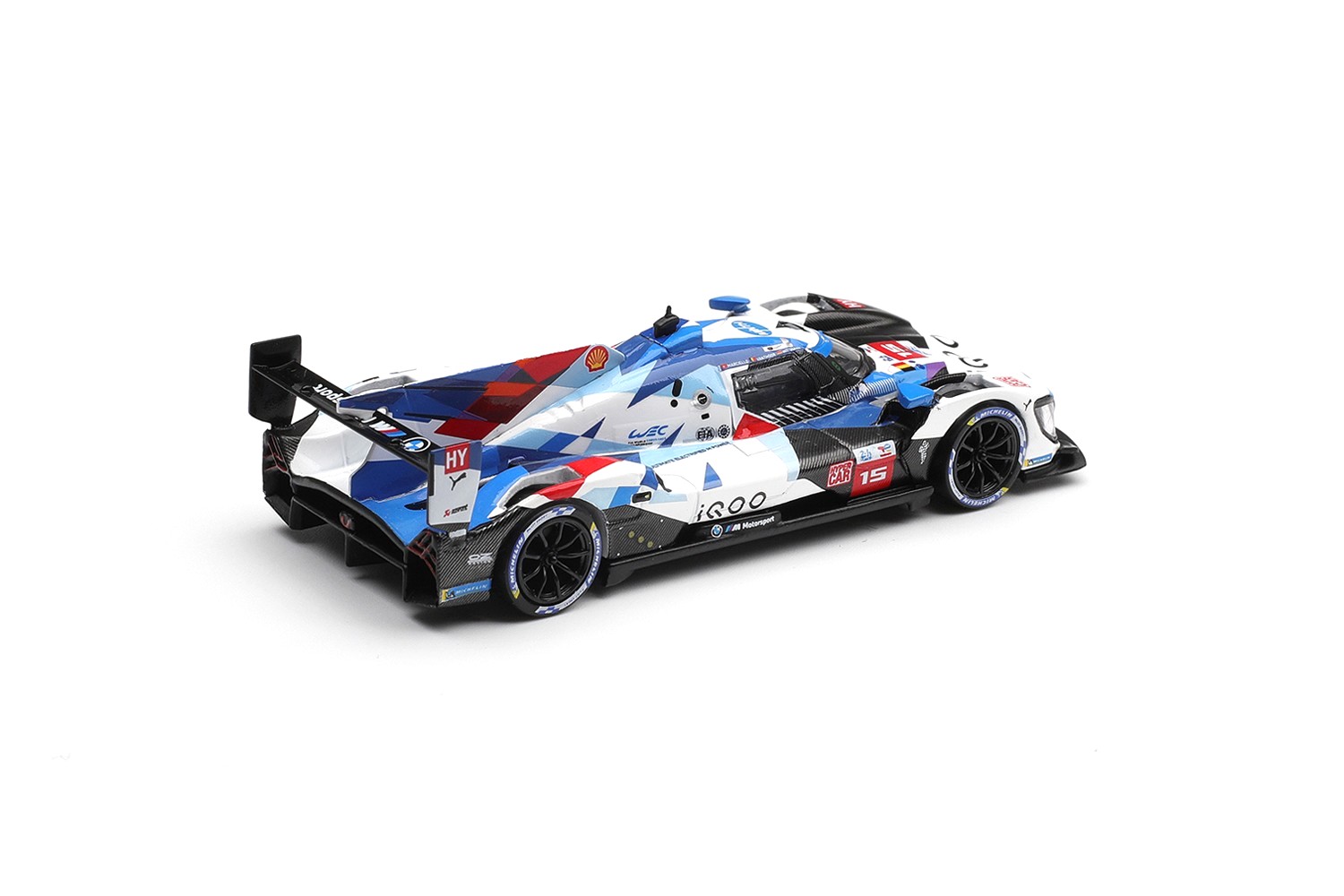 BMW M Hybrid V8 Hypercar BMW M Team #15 K.Magnussen/R.Marciello/D.Vanthoor WRT 24HRS Le Mans 2025 *Blister Packaging* 1:64 Mini GT