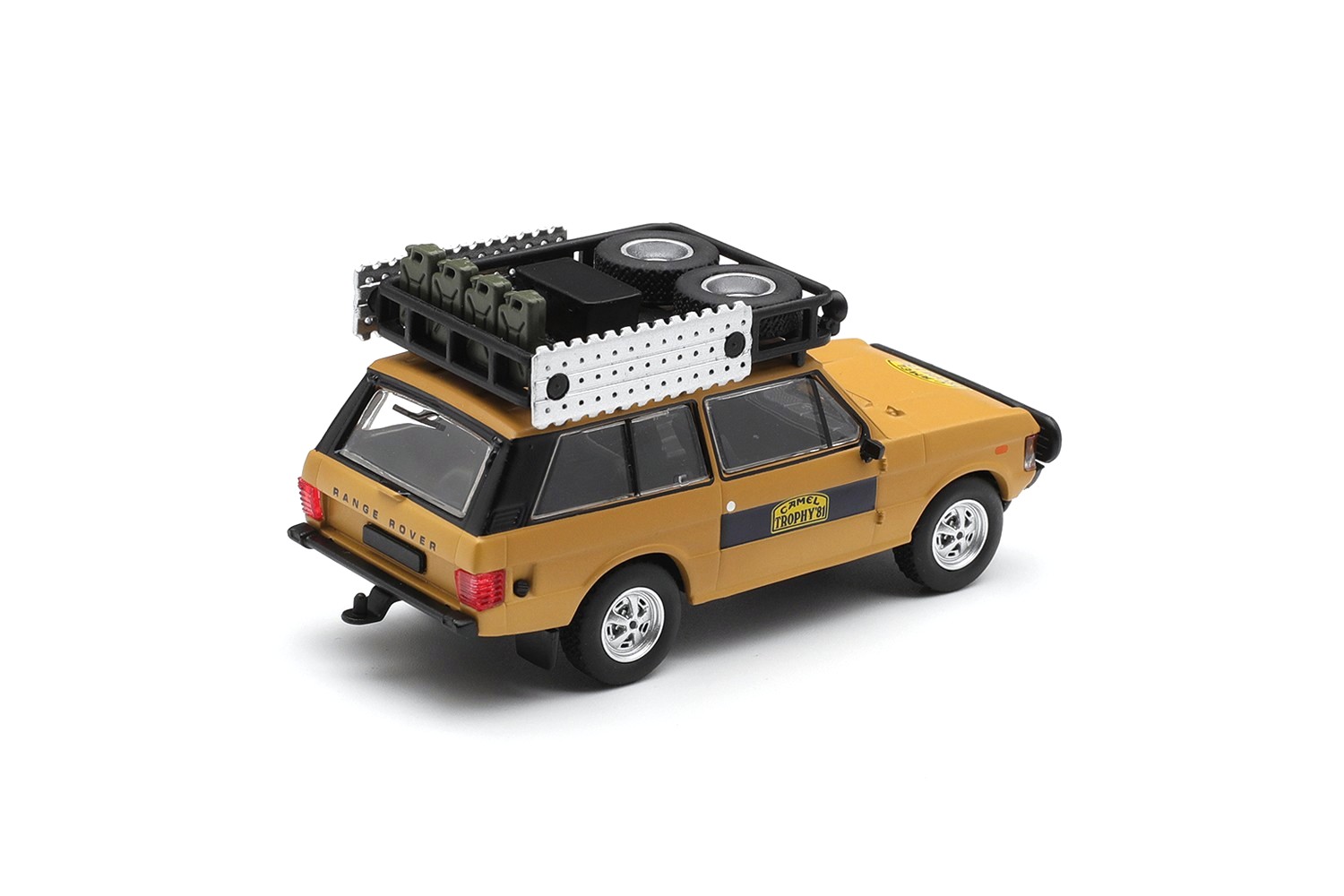 Land Rover Range Rover K.Stoppa/A.Valldorf Camel Trophy Sumatra 1981 *Blister Packaging* 1:64 Mini GT