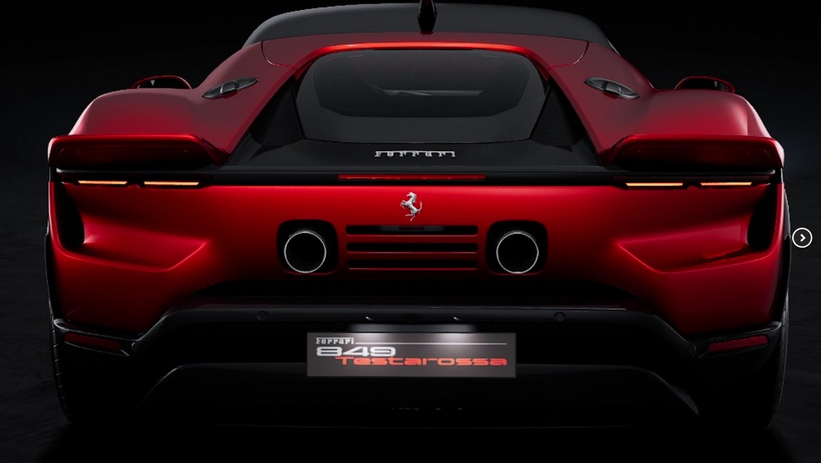 Ferrari 849 Testarossa 2025 magma red metallic with Showcase 1:18 Polistil