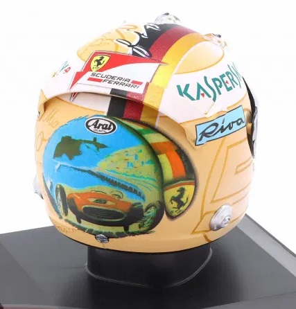 Helmet - Sebastian Vettel Ferrari #5 Winner Monaco GP Formula 1 2017 1:5 Spark Editions