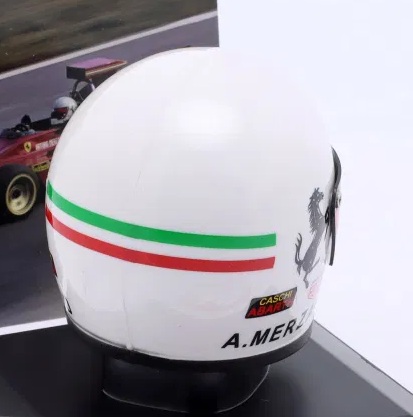 Helmet - Arturo Merzario #4 Scuderia Ferrari 312PB Formula 1 1973 1:5 Spark Editions