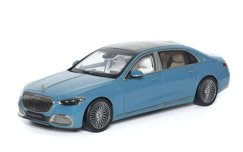Mercedes-Maybach S-Class 2021 blue 1:18 Almost Real
