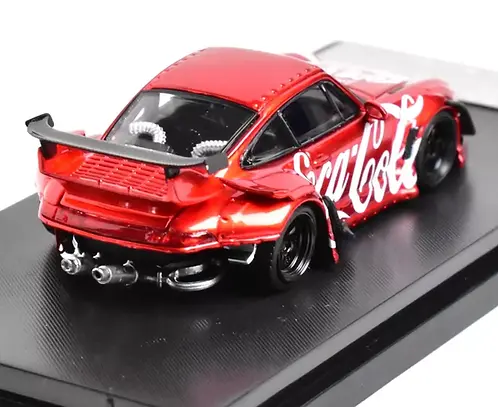Porsche RWB 993 With Low Tail *Coca-Cola* 1:64 Street Weapon