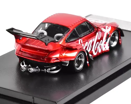 Porsche RWB 993 With High Tail *Coca-Cola* 1:64 Street Weapon