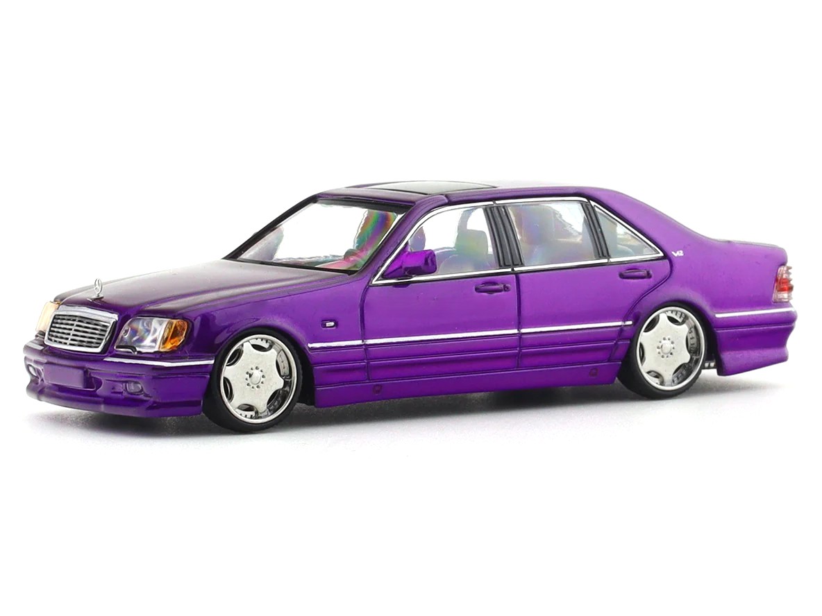 Mercedes-Benz W140 S600 purple 1:64 Street Weapon
