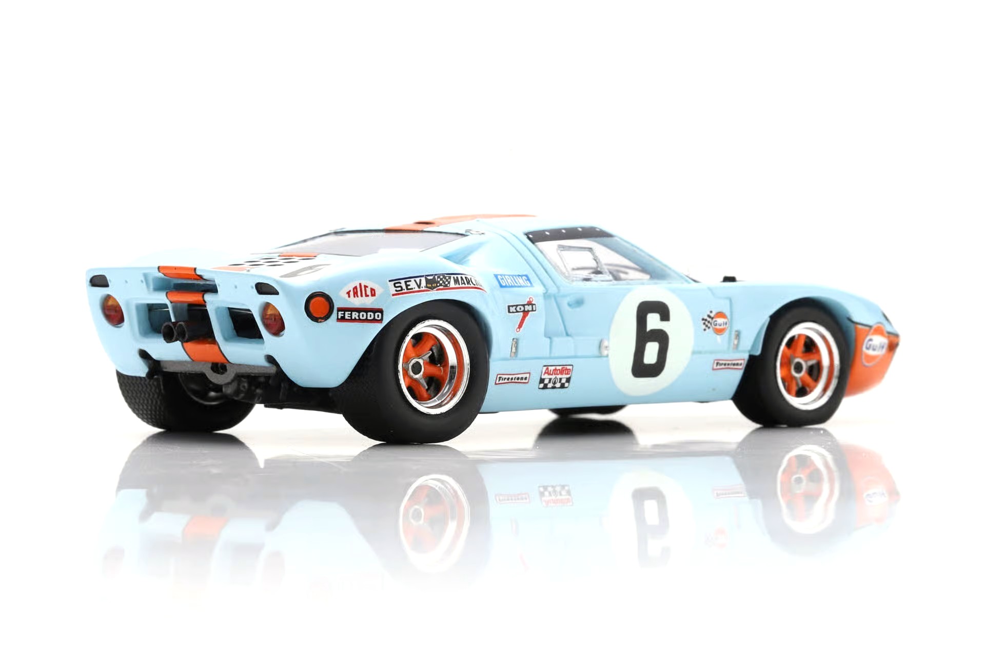 Ford GT40 #6 Ickx/Oliver Winner 24H Le Mans 1969 1:43 Spark