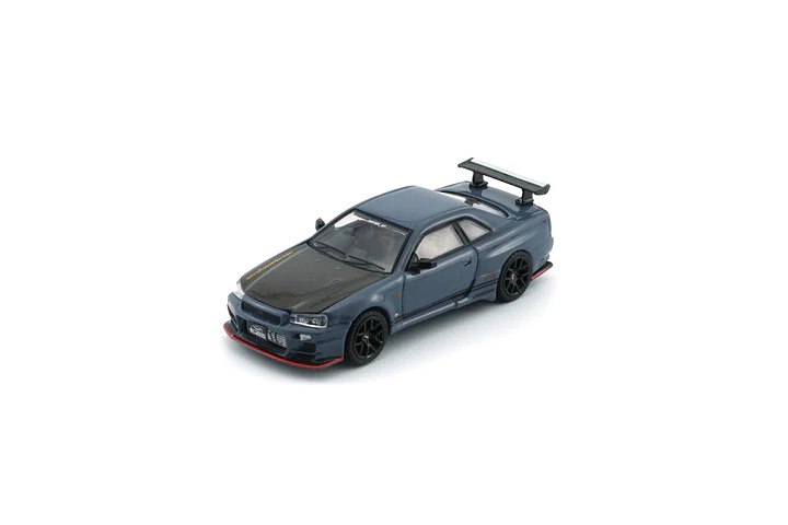 Nissan BNR34 Top Secret *RHD* Tokyo Auto Salon Japan 2026 grey/carbon 1:64 BM Creations