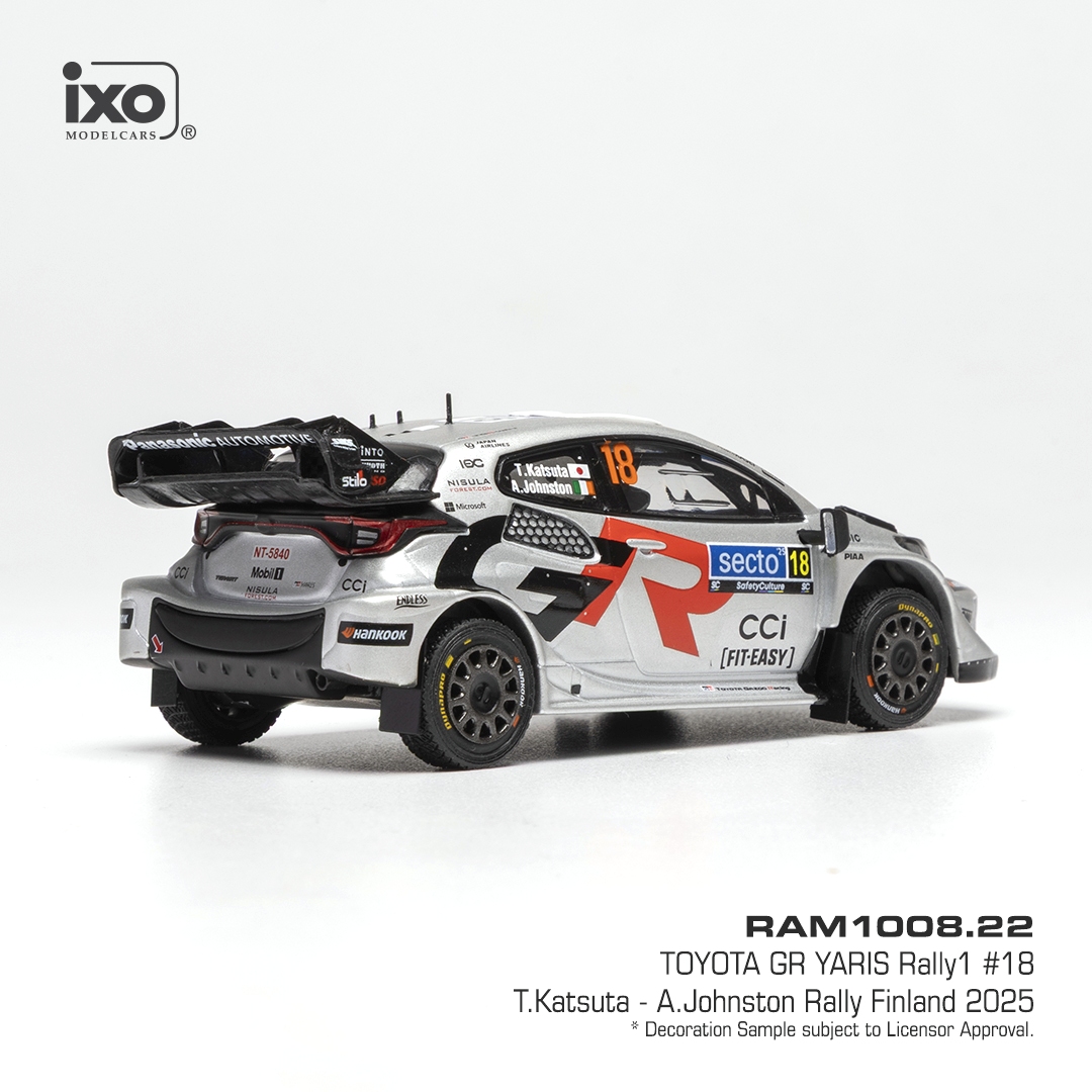 Toyota GR Yaris Rally1 #18 Katsuta/Johnston Rally Finland 2025 1:43 Ixo Models