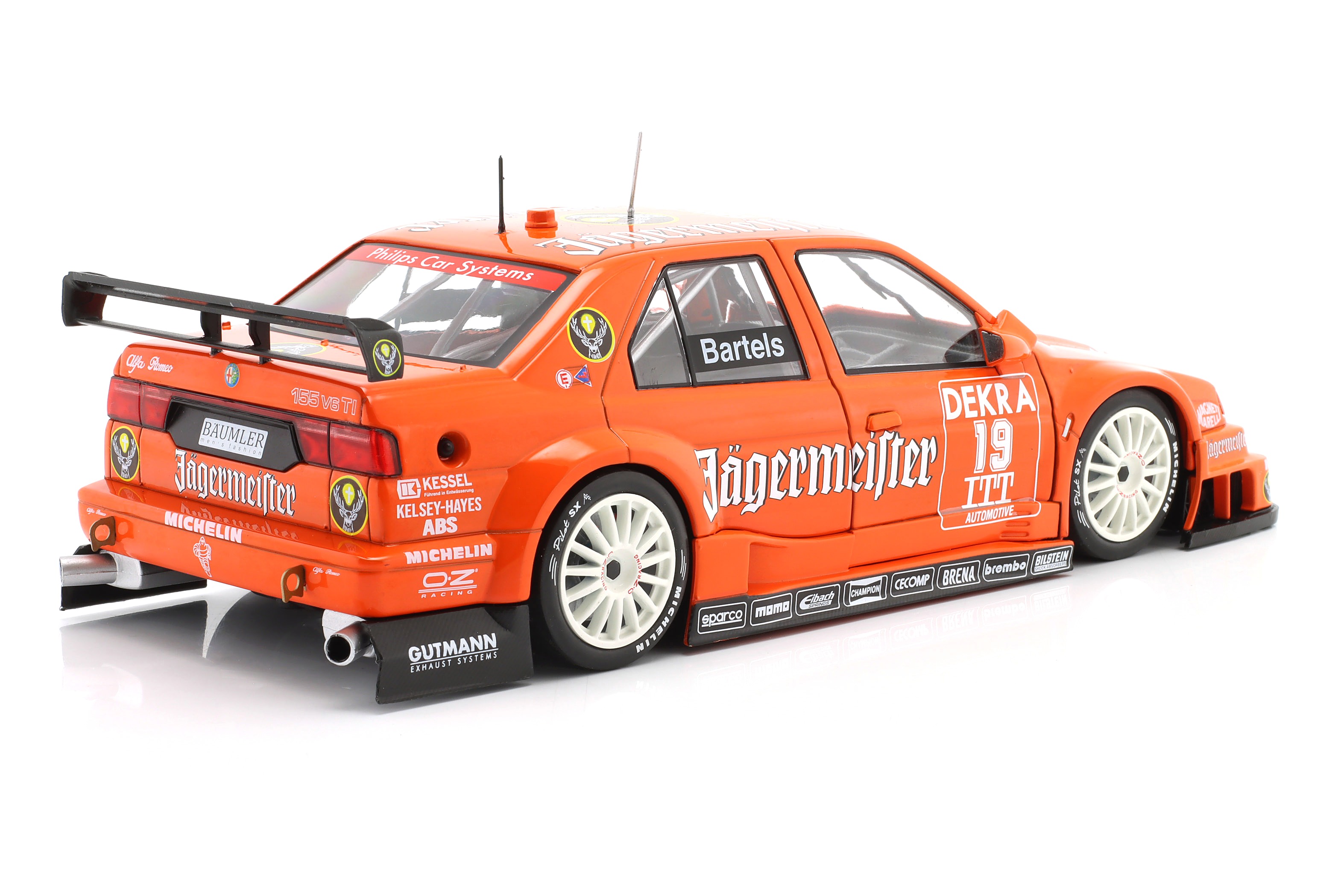 Alfa Romeo 155 V6 TI #19 M.Bartels Jägermeister DTM/ITC 1995 1:18 Werk83