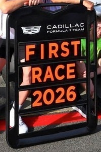 Cadillac F1 Team MAC-26 #11 S.Perez Australian GP 2026 with Pit Board 1:43 Spark
