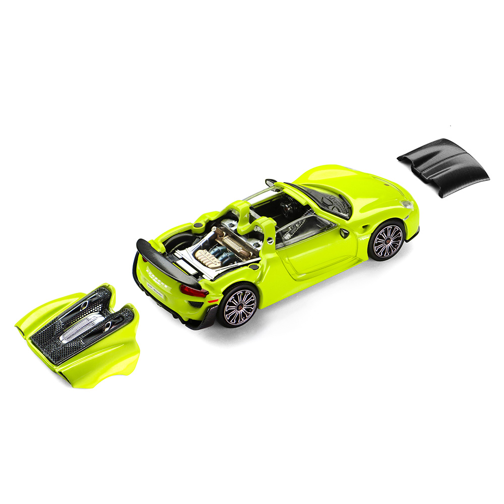 Porsche 918 Spyder acid green 1:64 Trends Hobby