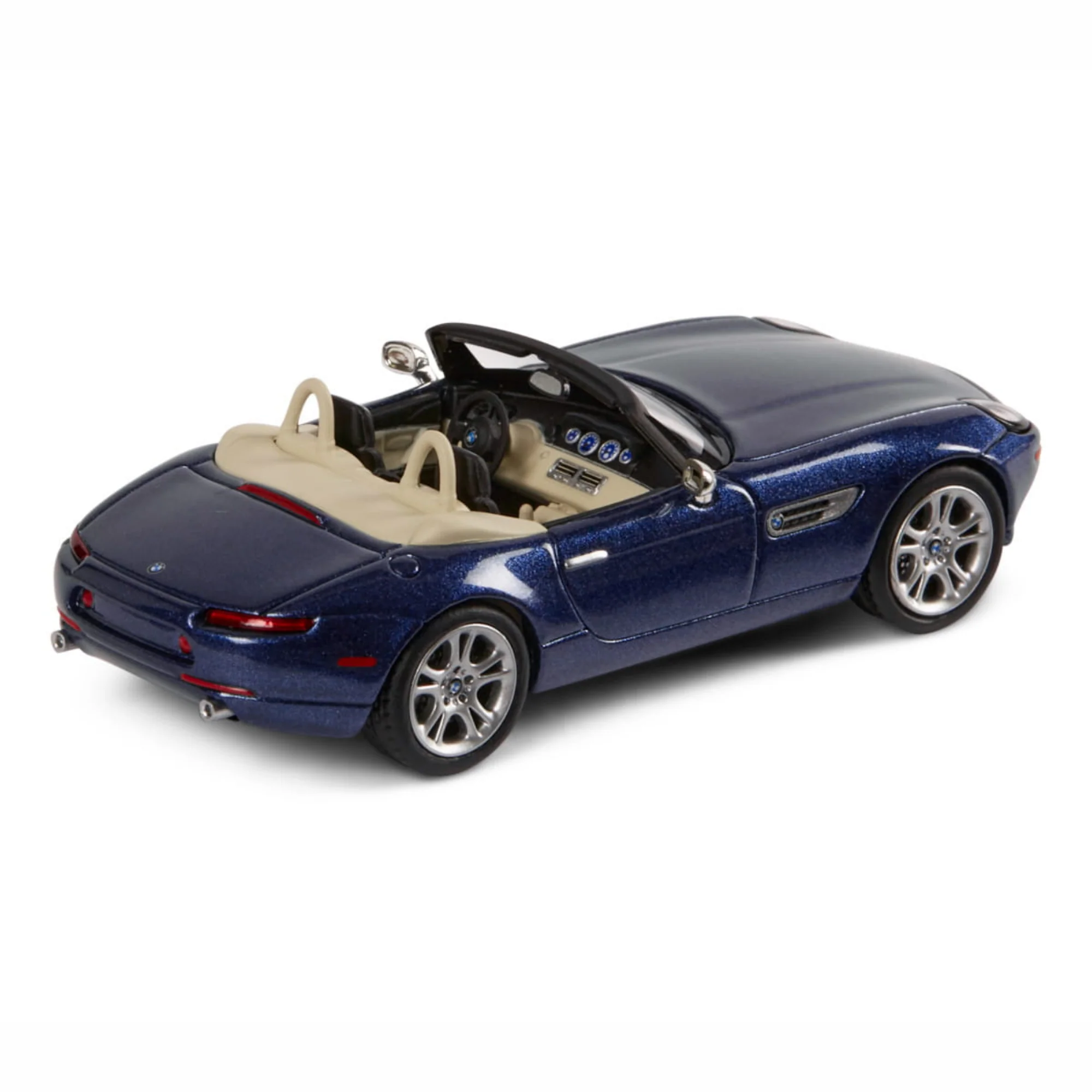 BMW Z8 Spider Cabriolet Open 2002 blue 1:64 Minichamps