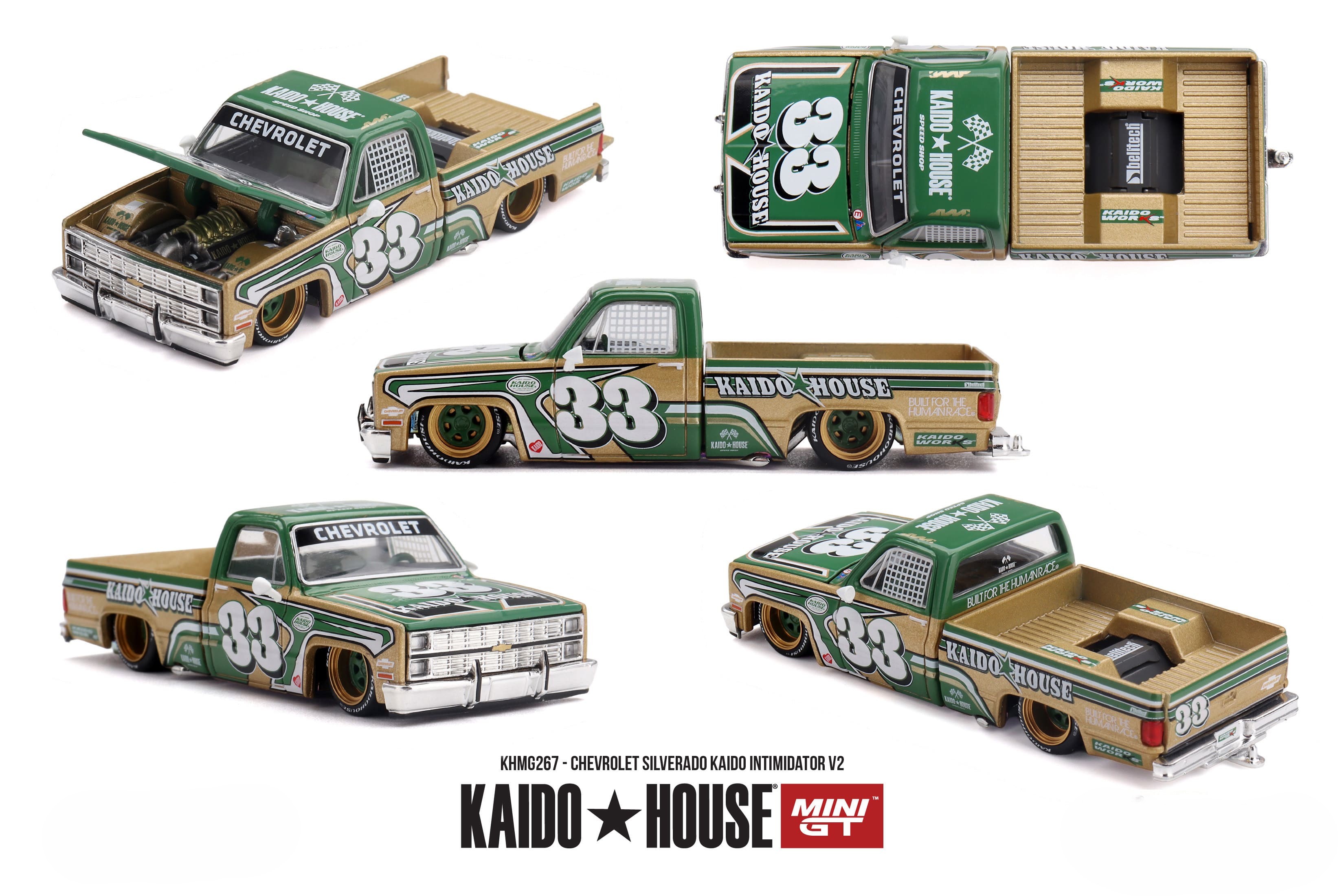 Chevrolet Silverado 1980 Kaido Intimidator V2 1:64 Mini GT