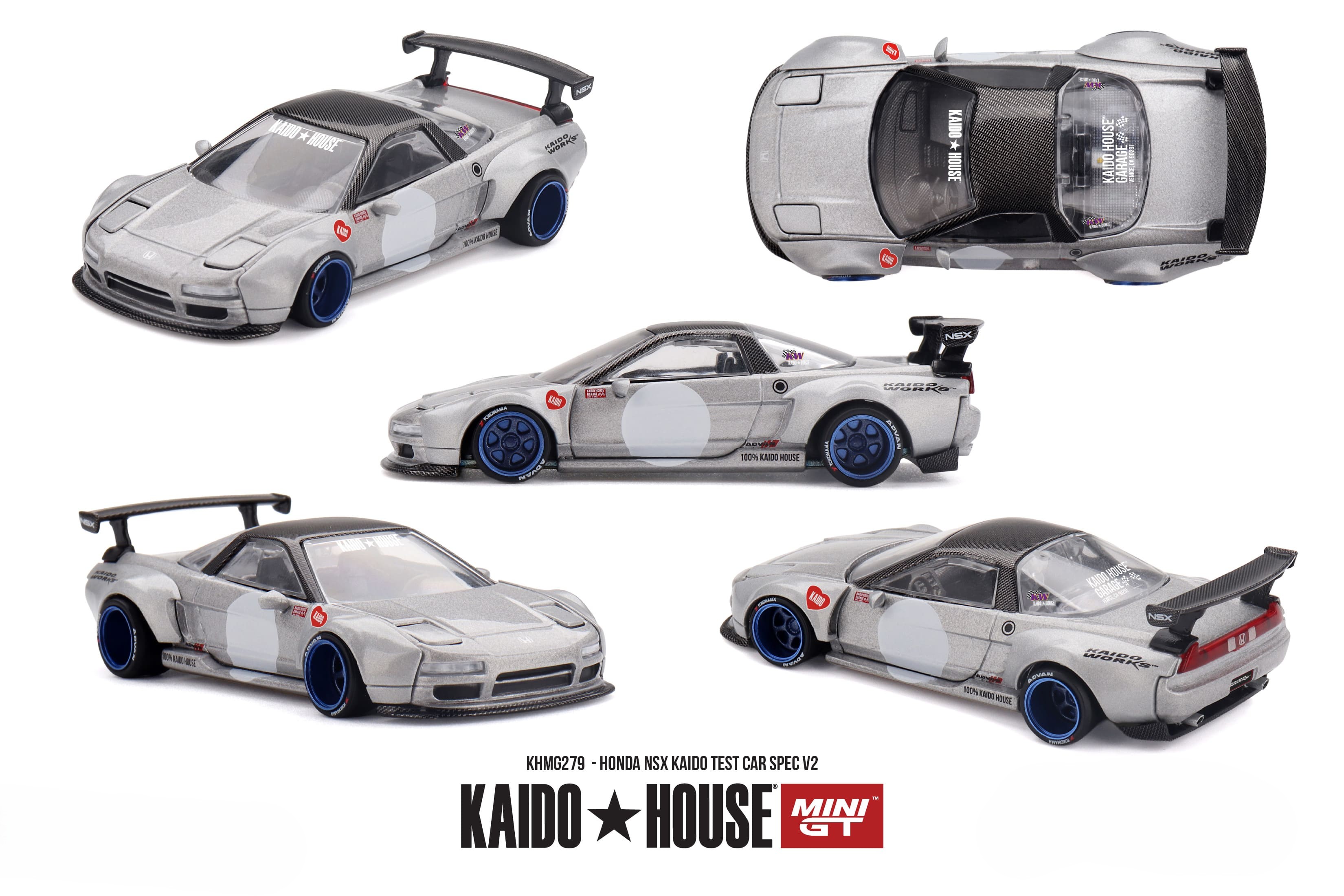 Honda NSX 1990 Kaido Test Car Spec V2 1:64 Mini GT