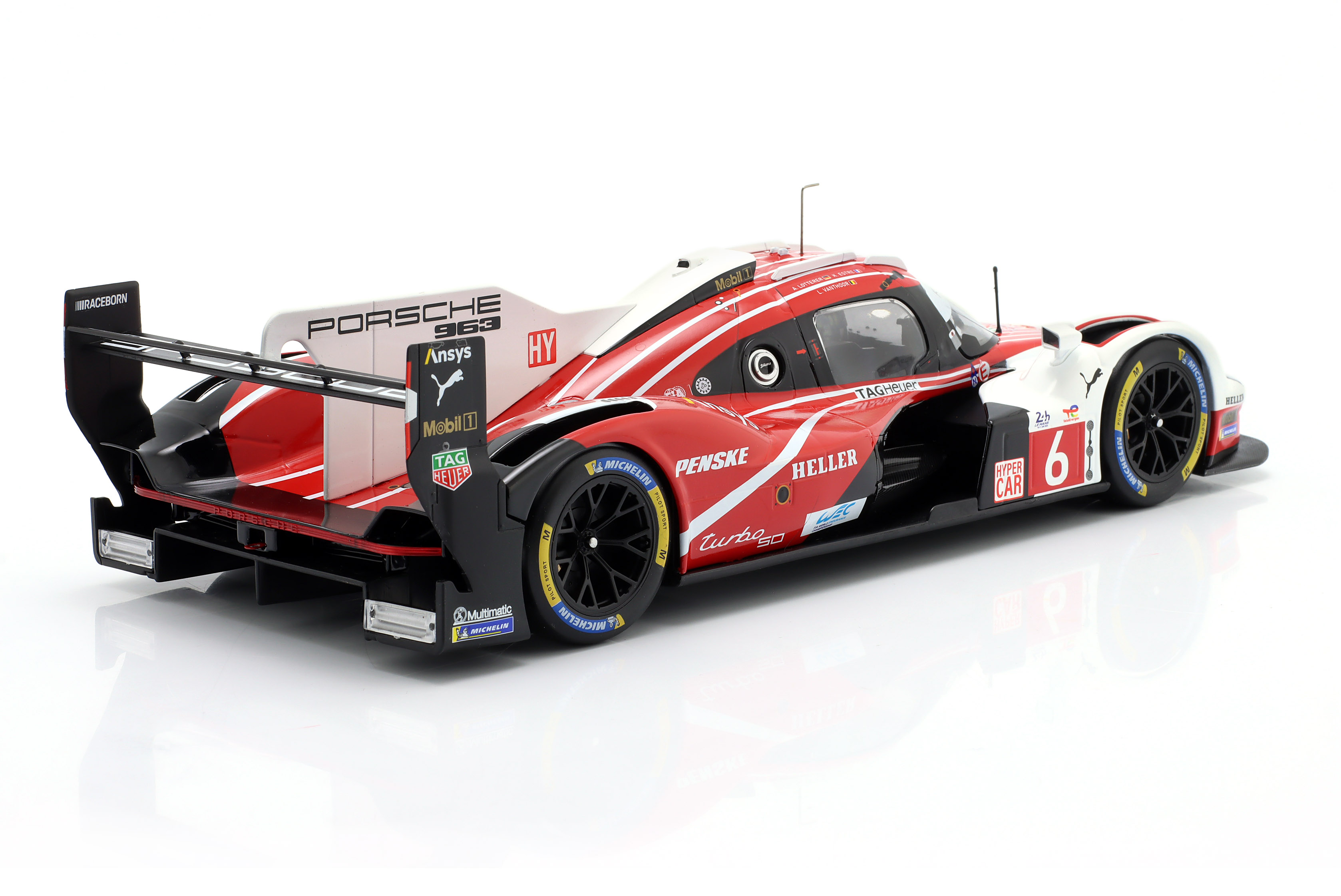 Porsche 963 Penske Motorsport #6 Estre/Lotterer/Vanthoor 4th 24H Le Mans 2024 1:18 Ixo Models