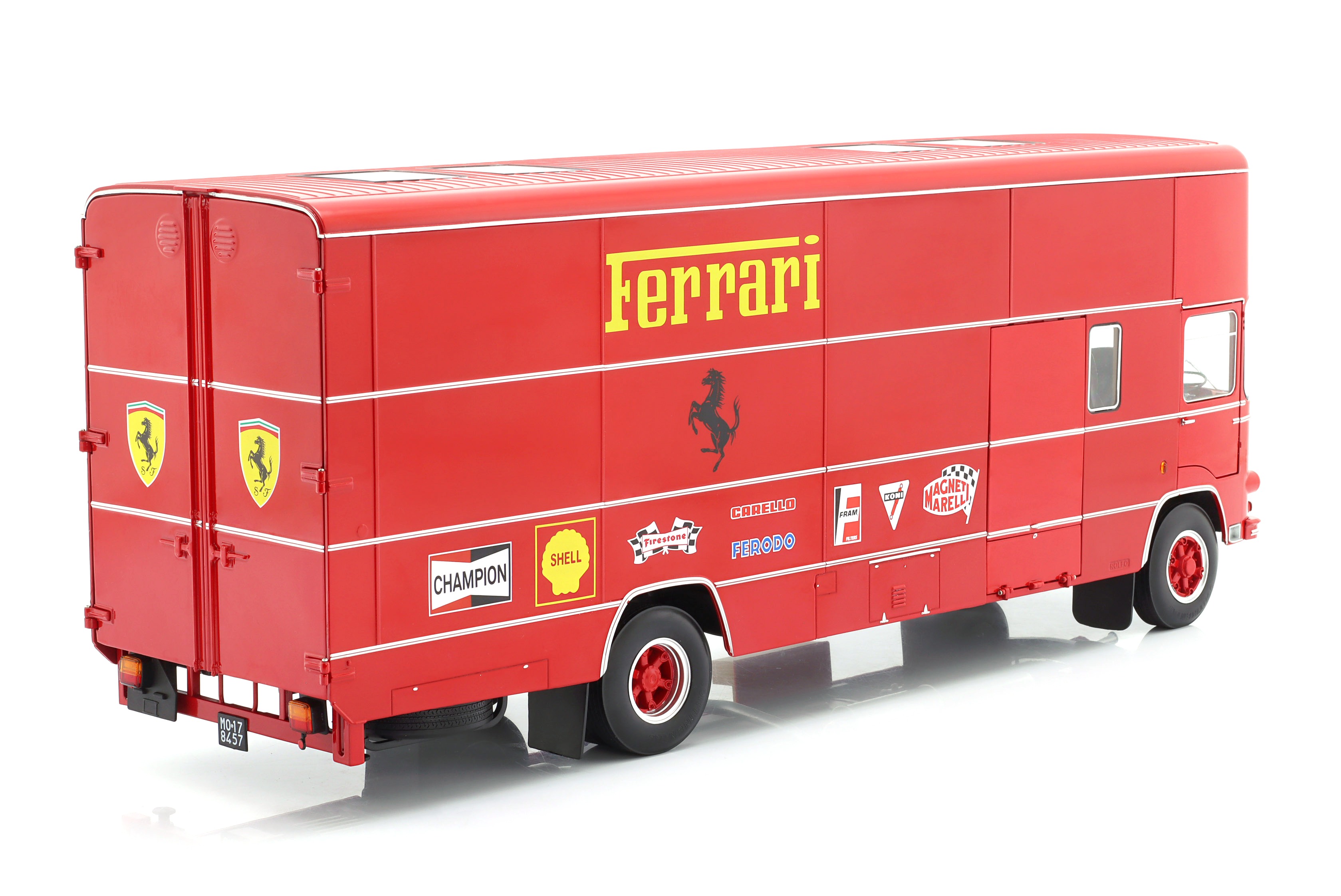 OM Fiat 150 Rolfo Scuderia Ferrari Race Car Transporter of the 70s 24H Le Mans Version 1:18 Werk83