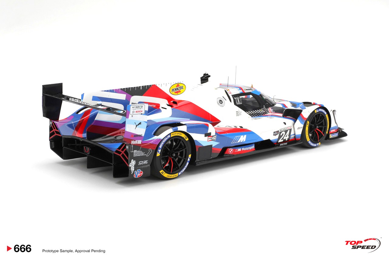 BMW M Hybrid V8 Team RLL #24 Eng/Vanthoor/Magnussen 12H Sebring 2025 1:18 TopSpeed Models