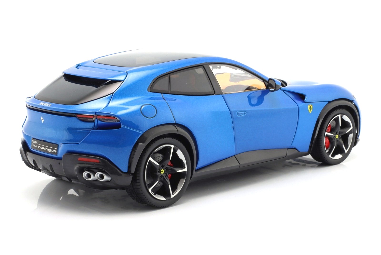 Ferrari Purosangue 2022 blu corsa with Showcase 1:18 Polistil